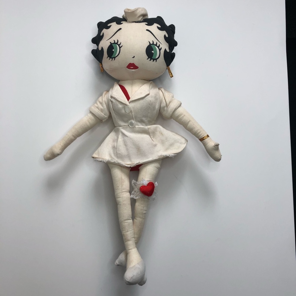 Betty Boop Nurse Betty official collectable plush doll from KellyToy 1999
